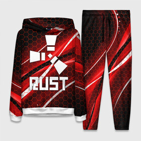 Женский костюм 3D (с толстовкой) с принтом RUST в Ухте,  |  | dayz | facepunch | rust | state of decay | survival | the forest | this war of mine | выживалка rust | раст