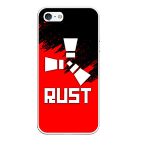 Чехол для iPhone 5/5S матовый с принтом RUST в Ухте, Силикон | Область печати: задняя сторона чехла, без боковых панелей | dayz | facepunch | rust | state of decay | survival | the forest | this war of mine | выживалка rust | раст