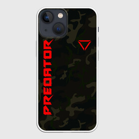 Чехол для iPhone 13 mini с принтом Predator Military | Предатор (Z) в Ухте,  |  | hunting grounds | predator | зубы | предатор | придатар | придатор | хищник