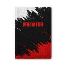 Обложка для автодокументов с принтом PREDATOR в Ухте, натуральная кожа |  размер 19,9*13 см; внутри 4 больших “конверта” для документов и один маленький отдел — туда идеально встанут права | aliens | avp | black | cinema | predator | кино | фильм хищник | фильмы | хищник | чёрный | чужой