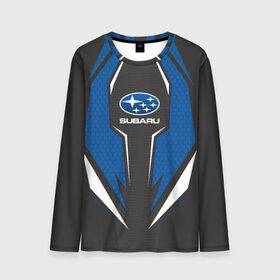 Мужской лонгслив 3D с принтом Subaru Driver team в Ухте, 100% полиэстер | длинные рукава, круглый вырез горловины, полуприлегающий силуэт | driver | driver team | racing | subaru | subaru team | гонки | машины | субарик | субару | тачки