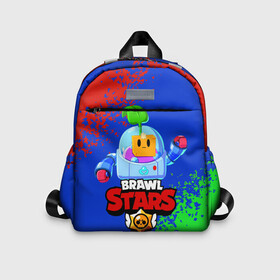 Детский рюкзак 3D с принтом BRAWL STARS SPROUT. в Ухте, 100% полиэстер | лямки с регулируемой длиной, сверху петелька, чтобы рюкзак можно было повесить на вешалку. Основное отделение закрывается на молнию, как и внешний карман. Внутри дополнительный карман. По бокам два дополнительных кармашка | Тематика изображения на принте: 8 bit | brawl stars | brawl stars sprout | crow | leon shark | max | mr.p | sally leon | shark | sprout | tara | werewolf leon | берли | бравл старс | ворон | макс | оборотень | спроут | тара