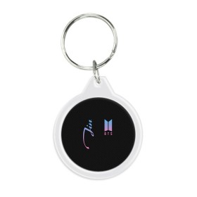 Брелок круглый с принтом BTS Jin в Ухте, пластик и полированная сталь | круглая форма, металлическое крепление в виде кольца | bts | j hope | j pop | jimin | jin | jungkook | k pop | korea | music | nct | pop | pop idols | suga | v | айдолы | бтс | идолы | к поп | корейская музыка | корея | нст | поп | попса | чимин