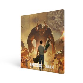 Холст квадратный с принтом Serious Sam 4 в Ухте, 100% ПВХ |  | Тематика изображения на принте: croteam | devolver | digital | games | planet | sam | serious | игры | крутой | планета | сэм
