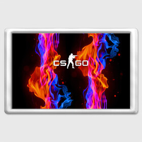 Магнит 45*70 с принтом CS:GO FIRE в Ухте, Пластик | Размер: 78*52 мм; Размер печати: 70*45 | computer game | counter strike | cs | cs go | csgo | game | glitch | битва огней | вой | го | игрок | компьютерная игра | контер страйк | контр страйк | контра | коунтер страйк | кс | огонь | пламя