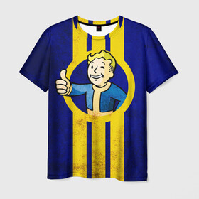 Мужская футболка 3D с принтом FALLOUT [4] в Ухте, 100% полиэфир | прямой крой, круглый вырез горловины, длина до линии бедер | fallout | fallout76 | vault | волт бой | фалаут | фоллаут