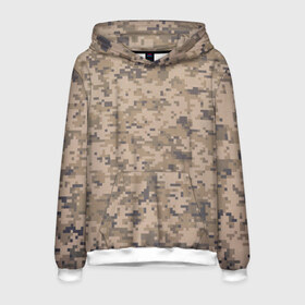 Мужская толстовка 3D с принтом КАМУФЛЯЖ в Ухте, 100% полиэстер | двухслойный капюшон со шнурком для регулировки, мягкие манжеты на рукавах и по низу толстовки, спереди карман-кенгуру с мягким внутренним слоем. | camouflage | армия | военная форма | военный | вооружение | вооруженные силы | защита | защитный цвет | камуфляж | коричневый | маскировка | солдат | униформа | форма