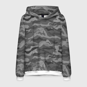 Мужская толстовка 3D с принтом КАМУФЛЯЖ GREY в Ухте, 100% полиэстер | двухслойный капюшон со шнурком для регулировки, мягкие манжеты на рукавах и по низу толстовки, спереди карман-кенгуру с мягким внутренним слоем. | camouflage | армия | военная форма | военный | вооружение | вооруженные силы | защита | защитный цвет | камуфляж | коричневый | маскировка | серый | солдат | униформа | форма | хаки