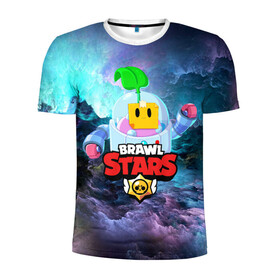 Мужская футболка 3D спортивная с принтом BRAWL STARS SPROUT в Ухте, 100% полиэстер с улучшенными характеристиками | приталенный силуэт, круглая горловина, широкие плечи, сужается к линии бедра | 8 bit | 8 бит | bibi | brawl stars | crow | el brown | leon | leon shark | max | mr.p | phoenix | sally leon | shark | sprout | stars | virus | werewolf | акула | биби | вирус | ворон | леон | оборотень | пингвин