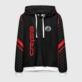 Мужская толстовка 3D с принтом Crysis в Ухте, 100% полиэстер | двухслойный капюшон со шнурком для регулировки, мягкие манжеты на рукавах и по низу толстовки, спереди карман-кенгуру с мягким внутренним слоем. | Тематика изображения на принте: crysis | crysis 3 | crysis remastered | crytek | jake dunn | muscle suit | nomad | джейк данна | игры | кризис | крутек | номад