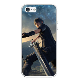 Чехол для iPhone 5/5S матовый Final Fantasy: в Ухте, Силикон | Область печати: задняя сторона чехла, без боковых панелей | anime | final fantasy | final fantasy remake | final fantasy vii | final fantasy xv | айрис | аниме | анимэ | клауд страйф | файнару фантадзи | шинра