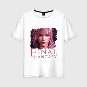 Женская футболка хлопок Oversize с принтом Final Fantasy в Ухте, 100% хлопок | свободный крой, круглый ворот, спущенный рукав, длина до линии бедер
 | anime | final fantasy | final fantasy remake | final fantasy vii | final fantasy xv | айрис | аниме | анимэ | клауд страйф | файнару фантадзи | шинра