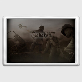 Магнит 45*70 с принтом Sabaton. в Ухте, Пластик | Размер: 78*52 мм; Размер печати: 70*45 | Тематика изображения на принте: battle metal | sabaton | военная тематика | военные песни | война | история войны | классика | музыка | патриотизм | рок | рок группа | сабатон | солдаты | шведская хэви пауэр метал группа