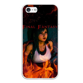 Чехол для iPhone 5/5S матовый Final Fantasy VII Remake: в Ухте, Силикон | Область печати: задняя сторона чехла, без боковых панелей | anime | final fantasy | final fantasy remake | final fantasy vii | final fantasy vii remake | айрис | аниме | анимэ | клауд страйф | файнару фантадзи | шинра