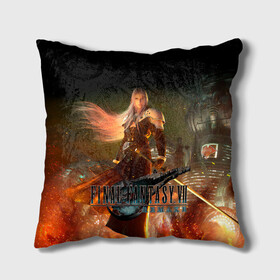 Подушка 3D с принтом FINAL FANTASY VII: REMAKE. в Ухте, наволочка – 100% полиэстер, наполнитель – холлофайбер (легкий наполнитель, не вызывает аллергию). | состоит из подушки и наволочки. Наволочка на молнии, легко снимается для стирки | ffvii | final fantasy | final fantasy vii remake | remake | игра | римейк | финал фэнтези 7 ремейк
