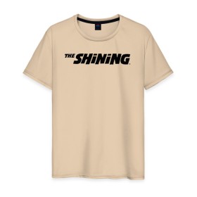 Мужская футболка хлопок с принтом The Shining Logo в Ухте, 100% хлопок | прямой крой, круглый вырез горловины, длина до линии бедер, слегка спущенное плечо. | the shining | vdosadir | сияние | стэнли кубрик