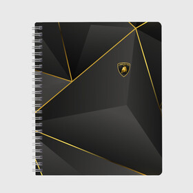 Тетрадь с принтом Lamborghini в Ухте, 100% бумага | 48 листов, плотность листов — 60 г/м2, плотность картонной обложки — 250 г/м2. Листы скреплены сбоку удобной пружинной спиралью. Уголки страниц и обложки скругленные. Цвет линий — светло-серый
 | audi | auto | aventador | lamborghini | mansory | murcielago | urus | авто | автомобиль | ам | ламба | ламборгини | мансори | машина | машины | спорткар | урус