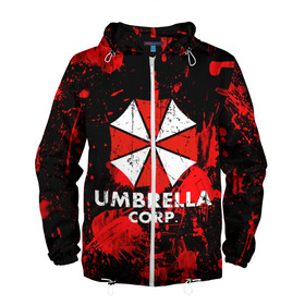 Мужская ветровка 3D с принтом UMBRELLA в Ухте, 100% полиэстер | подол и капюшон оформлены резинкой с фиксаторами, два кармана без застежек по бокам, один потайной карман на груди | biohazard | blood | coronavirus | evil | monster | resident evil | umbrella | virus | абстракция | амбрелла | вирус | игра | коронавирус | кровь | логотип | монстр | опасность | пандемия
