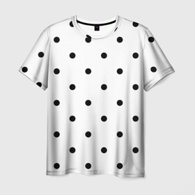 Мужская футболка 3D с принтом горошек  в Ухте, 100% полиэфир | прямой крой, круглый вырез горловины, длина до линии бедер | big picture | горошек | картинки | круги | популярные | прикольные | текстуры | тренды