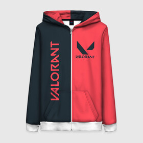 Женская толстовка 3D на молнии с принтом VALORANT | ВАЛОРАНТ в Ухте, 100% полиэстер | длина до линии бедра, манжеты и пояс оформлены мягкой тканевой резинкой, двухслойный капюшон со шнурком для регулировки, спереди молния, по бокам два кармана | breach | cs go | cypher | jett | league of legends | legends of runeterra | lol | omen | overwatch | phoenix | riot | riot games | sage | sona | sova | valorant | valorant | viper | валорант | лига легенд | лол