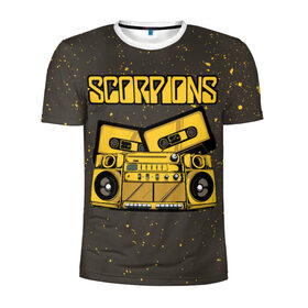 Мужская футболка 3D спортивная с принтом Scorpions в Ухте, 100% полиэстер с улучшенными характеристиками | приталенный силуэт, круглая горловина, широкие плечи, сужается к линии бедра | klaus meine | live in munich | return to forever | rock music | scorpions | you like | клаус майне | маттиас ябс | рудольф шенкер | скорпионз