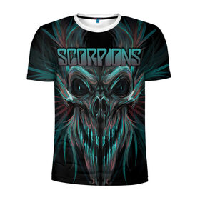 Мужская футболка 3D спортивная с принтом Scorpions в Ухте, 100% полиэстер с улучшенными характеристиками | приталенный силуэт, круглая горловина, широкие плечи, сужается к линии бедра | klaus meine | live in munich | return to forever | rock music | scorpions | you like | клаус майне | маттиас ябс | рудольф шенкер | скорпионз