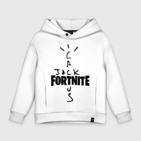 Детское худи Oversize хлопок с принтом FORTNITE X TRAVIS SCOTT в Ухте, френч-терри — 70% хлопок, 30% полиэстер. Мягкий теплый начес внутри —100% хлопок | боковые карманы, эластичные манжеты и нижняя кромка, капюшон на магнитной кнопке | astro | astronomical | astroworld | cactus | fort | fortnite | jack | nite | nomical | scott | travis | world | астро | астрономикал | джек | джэк | кактус | найт | номикал | скотт | трэвис | форт | фортнайт