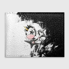 Обложка для студенческого билета с принтом Единорог рокер в Ухте, натуральная кожа | Размер: 11*8 см; Печать на всей внешней стороне | Тематика изображения на принте: music | rock | rock music | единорог | метал | металл | милый | милый единорог | музыкант | рокер | тяжелая музыка