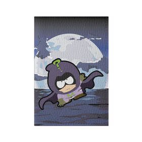 Обложка для паспорта матовая кожа Южный  парк: в Ухте, натуральная матовая кожа | размер 19,3 х 13,7 см; прозрачные пластиковые крепления | кенни | персонаж | южный парк