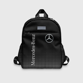 Детский рюкзак 3D с принтом MERCEDES-BENZ  в Ухте, 100% полиэстер | лямки с регулируемой длиной, сверху петелька, чтобы рюкзак можно было повесить на вешалку. Основное отделение закрывается на молнию, как и внешний карман. Внутри дополнительный карман. По бокам два дополнительных кармашка | amg | auto | brabus | mercedes | sport | авто | автомобиль | автомобильные | амг | брабус | бренд | марка | машины | мерседес | спорт