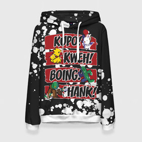 Женская толстовка 3D с принтом Final Fantasy в Ухте, 100% полиэстер  | двухслойный капюшон со шнурком для регулировки, мягкие манжеты на рукавах и по низу толстовки, спереди карман-кенгуру с мягким внутренним слоем. | Тематика изображения на принте: 7 remake | aerith | fantasy | ff7 | final | ps4 | red | shinra | square enix | vii remake | vii ремейк | айрис | последняя | ред | файнал | фантазия | фф7 | шинра