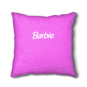 Подушка 3D с принтом Barbie в Ухте, наволочка – 100% полиэстер, наполнитель – холлофайбер (легкий наполнитель, не вызывает аллергию). | состоит из подушки и наволочки. Наволочка на молнии, легко снимается для стирки | barbie | барби | кукла | кукла барби