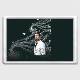 Магнит 45*70 с принтом Дима Билан в Ухте, Пластик | Размер: 78*52 мм; Размер печати: 70*45 | Тематика изображения на принте: актер | билан | дима | певец