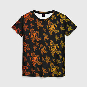 Женская футболка 3D с принтом Final Fantasy в Ухте, 100% полиэфир ( синтетическое хлопкоподобное полотно) | прямой крой, круглый вырез горловины, длина до линии бедер | 7 remake | aerith | fantasy | ff7 | final | ps4 | red | shinra | square enix | vii remake | vii ремейк | айрис | последняя | ред | фантазия | фф7 | шинра