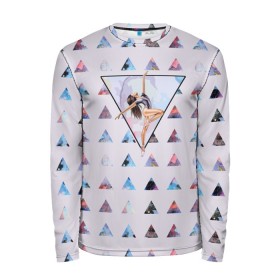 Мужской лонгслив 3D с принтом gymnastics в Ухте, 100% полиэстер | длинные рукава, круглый вырез горловины, полуприлегающий силуэт | gymnastics | гимнастика | художественная гимнастика