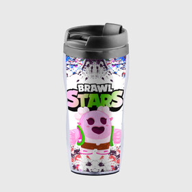 Термокружка-непроливайка с принтом Sakura Spike Brawl Stars в Ухте, внутренняя часть — пищевой пластик, наружная часть — прозрачный пластик, между ними — полиграфическая вставка с рисунком | объем — 350 мл, герметичная крышка | brawl | brawl stars | sakura spike | spike | бравл | бравл кактус | бравл старс | кактус | сакура спайк | спайк | спайк бравл старс