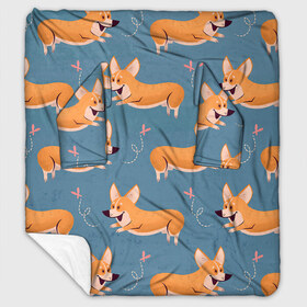 Плед с рукавами Корги с бабочкой: в Ухте, 100% полиэстер | Закругленные углы, все края обработаны. Ткань не мнется и не растягивается. Размер 170*145 | бабочка | корги | милый корги | рыжий