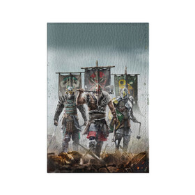 Обложка для паспорта матовая кожа с принтом For Honor в Ухте, натуральная матовая кожа | размер 19,3 х 13,7 см; прозрачные пластиковые крепления | for honor | hack and slash | викинг | за честь | игра | песнь войны | рыцарь | самурай