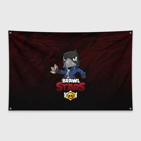 Флаг-баннер с принтом Crow Brawl Stars в Ухте, 100% полиэстер | размер 67 х 109 см, плотность ткани — 95 г/м2; по краям флага есть четыре люверса для крепления | brawl | brawl stars | crow | crow brawl | бравл | бравл старс | ворон | ворон бравл | кров | кроу