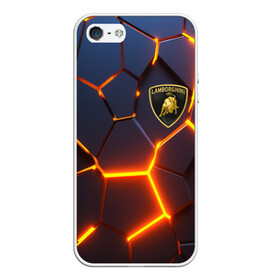 Чехол для iPhone 5/5S матовый с принтом LAMBORGHINI в Ухте, Силикон | Область печати: задняя сторона чехла, без боковых панелей | auto | brand | lamborghini | sport | авто | автомобиль | автомобильные | бренд | ламборгини | марка | машины | спорт