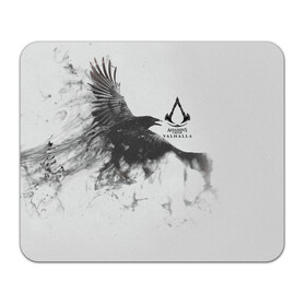 Коврик для мышки прямоугольный ASSASSIN`S CREED VALHALLA: в Ухте, натуральный каучук | размер 230 х 185 мм; запечатка лицевой стороны | crow | slayer | valhalla | vikings | асасин | ассасин крид | ассассин | вальхалла | викинги | ворон | тамплиеры