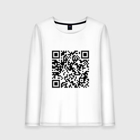 Женский лонгслив хлопок с принтом Цитата из великого романа в Ухте, 100% хлопок |  | covid 19 | pandemic | qr code | virus | вирус | код | коронавирус | эпидемия