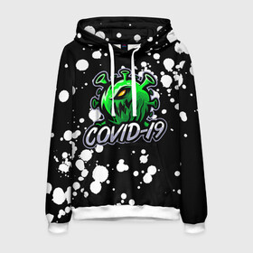 Мужская толстовка 3D с принтом Covid-19 в Ухте, 100% полиэстер | двухслойный капюшон со шнурком для регулировки, мягкие манжеты на рукавах и по низу толстовки, спереди карман-кенгуру с мягким внутренним слоем. | 2019 ncov | covid 19 | pandemic | philippines | вирус | вспышка | китай | корона вирус | коронавирус | сизод | ухань | уханьский | эпидемия