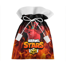 Подарочный 3D мешок с принтом Nita Brawl Stars в Ухте, 100% полиэстер | Размер: 29*39 см | Тематика изображения на принте: bear | brawl | brawl stars | nita | nita bear | nita brawl | бравл | бравл старс | нита | нита бравл | нита медведь