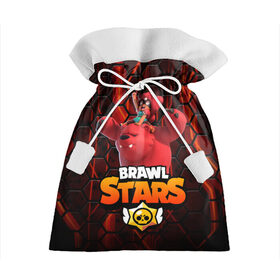 Подарочный 3D мешок с принтом Nita Brawl Stars в Ухте, 100% полиэстер | Размер: 29*39 см | Тематика изображения на принте: bear | brawl | brawl stars | nita | nita bear | nita brawl | бравл | бравл старс | нита | нита бравл | нита медведь