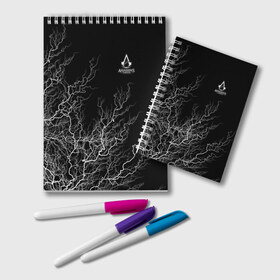 Блокнот с принтом Assassins Creed в Ухте, 100% бумага | 48 листов, плотность листов — 60 г/м2, плотность картонной обложки — 250 г/м2. Листы скреплены удобной пружинной спиралью. Цвет линий — светло-серый
 | action | adventure | анимус | асасин | ассасин | дезмонд | кредо | крестовый | майлс | наемник | стелс | тамплиер