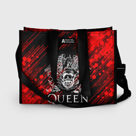 Сумка-шоппер 3D QUEEN: в Ухте, 100% полиэстер | застегивается на металлическую кнопку; внутренний карман застегивается на молнию. Стенки укреплены специальным мягким материалом, чтобы защитить содержимое от несильных ударов
 | queen | британская рок группа | квин | куин | кьюин | мистер робот | музыка | рами малек | рок | рок музыка | фредди меркьюри