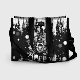 Сумка-шоппер 3D QUEEN: в Ухте, 100% полиэстер | застегивается на металлическую кнопку; внутренний карман застегивается на молнию. Стенки укреплены специальным мягким материалом, чтобы защитить содержимое от несильных ударов
 | queen | британская рок группа | квин | куин | кьюин | мистер робот | музыка | рами малек | рок | рок музыка | фредди меркьюри