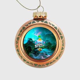 Стеклянный ёлочный шар с принтом Sprout Brawl Stars в Ухте, Стекло | Диаметр: 80 мм | brawl | brawl stars | sprout | бравл | бравл старс | росток | спраут | спраут brawl stars | спроут