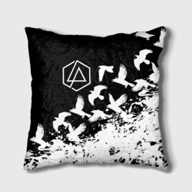Подушка 3D с принтом LINKIN PARK [1] в Ухте, наволочка – 100% полиэстер, наполнитель – холлофайбер (легкий наполнитель, не вызывает аллергию). | состоит из подушки и наволочки. Наволочка на молнии, легко снимается для стирки | linkin | linkin park | music | park | rock | линкин | линкин парк | музыка | парк | рок